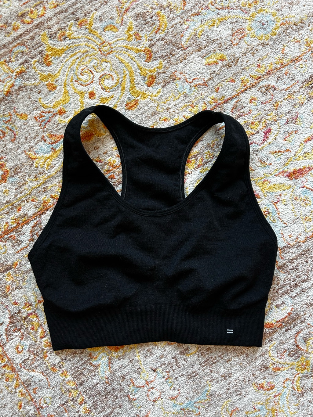 Branwyn Essential Racerback Sports Bra, Black, Size S — image 3 of 5